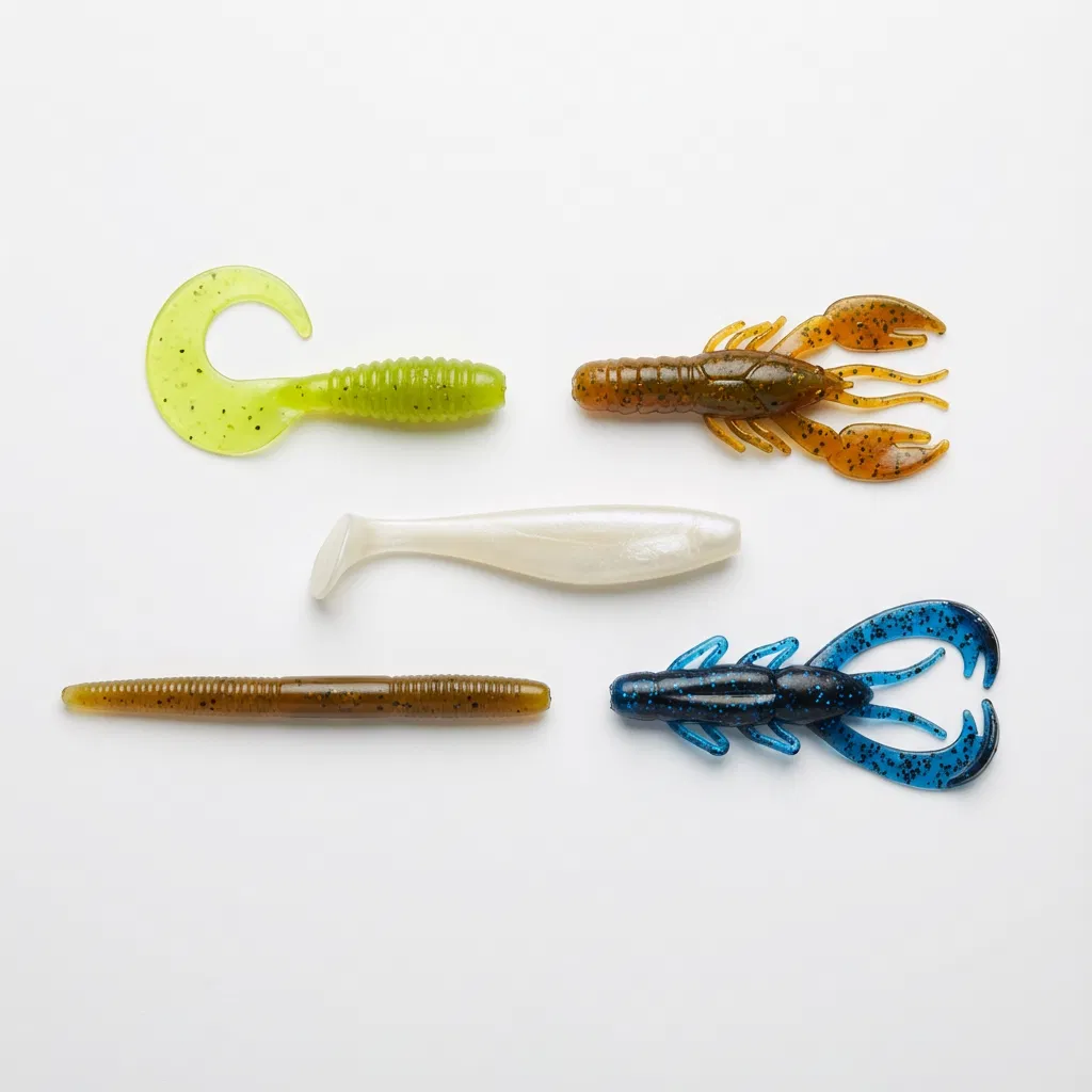 เหยื่อปลอมยาง 5 ตัว